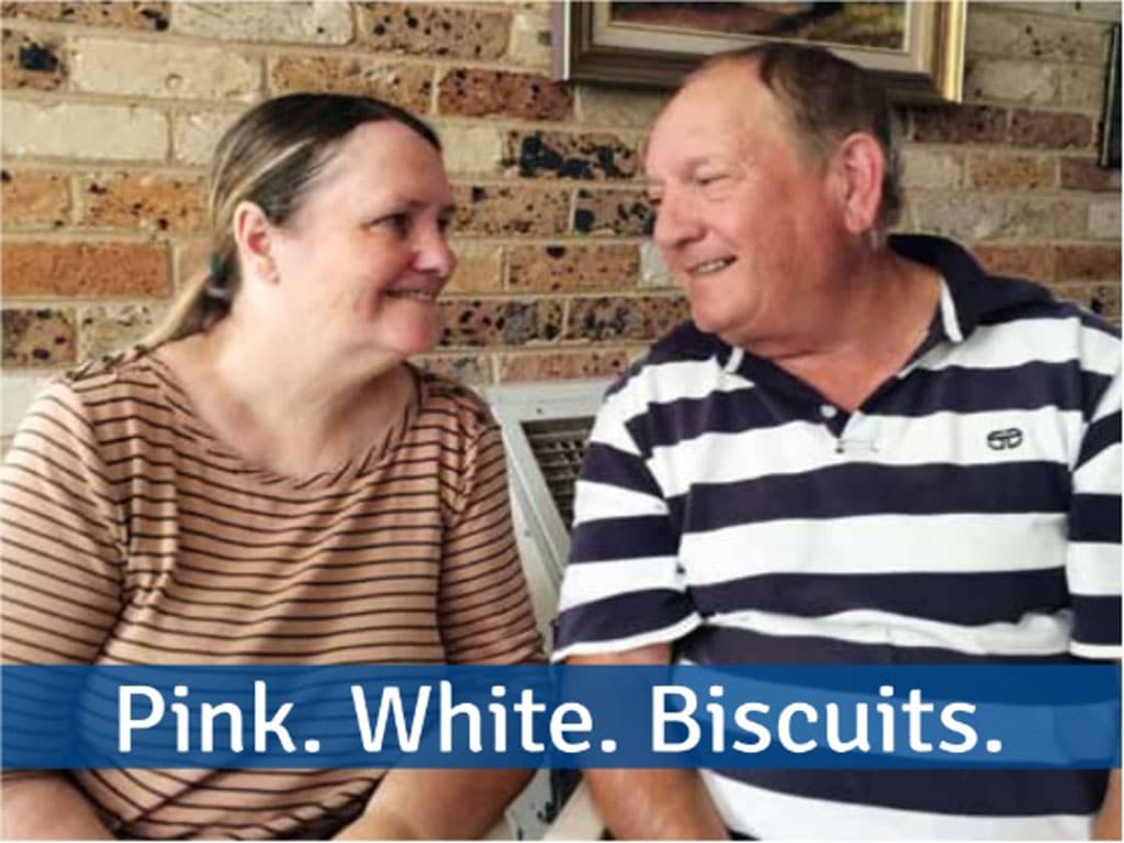 “Pink. White. Biscuits” A stroke survivor’s determination to get what she wants