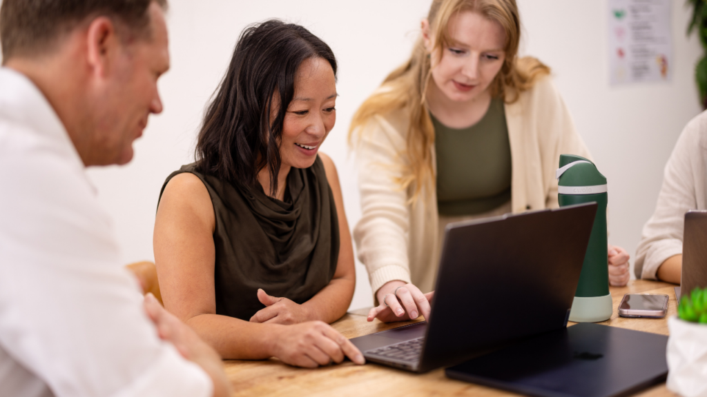Speech pathologist consulting with a parent about a child’s communication development and speech pathology referral